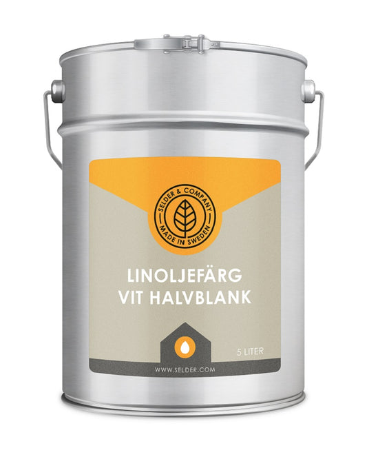 Linoljefärg Halvblank Vit kulör