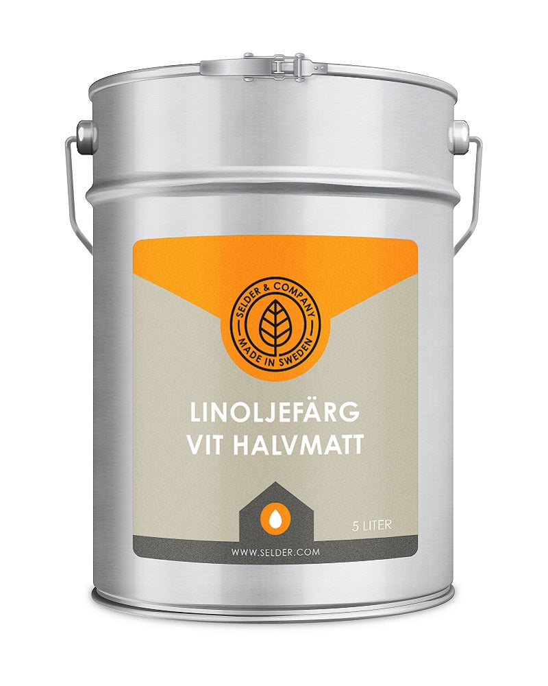 Linoljefärg Halvmatt Vit kulör