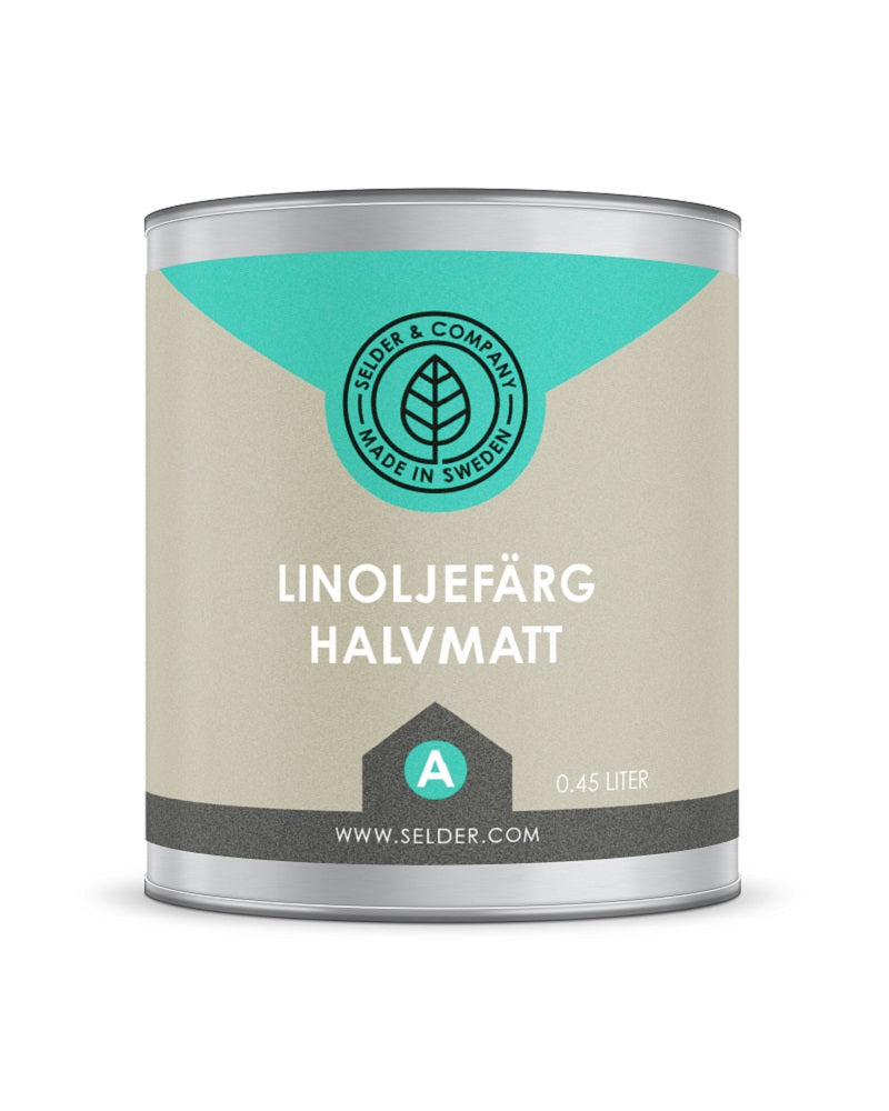 Linoljefärg Halvmatt Bruten till önskad kulör